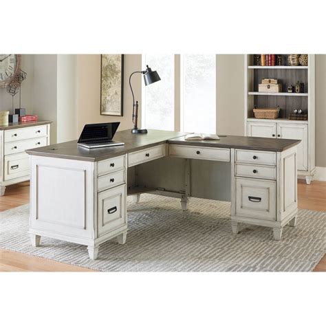 L Shaped Desk With Keyboard Tray And Drawers The Height And Angle Of