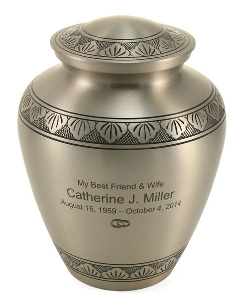 Elite Athena Brass Cremation Urn Large Memorial Urns