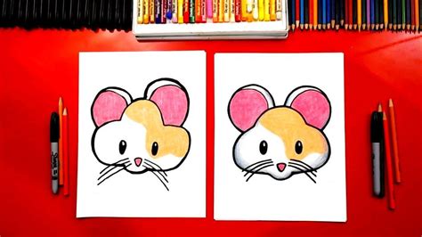 How To Draw The Cute Hamster Emoji Drawings Art For