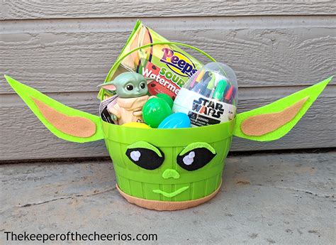 Diy Baby Yoda Easter Basket The Keeper Of The Cheerios