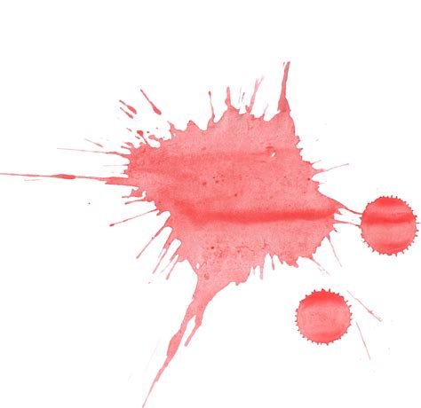 21 Red Watercolor Splatter Png Transparent