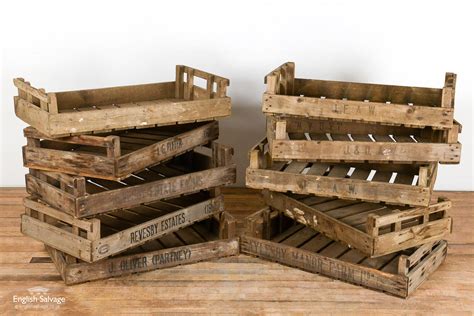 Original Wooden Bottle Produce Crates
