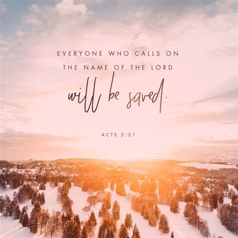 And Everyone Who Calls On The Name Of The Lord Will Be Saved Acts 2