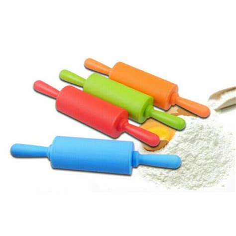 1pcs Non Stick Silicone Rolling Pin Pastry Baking Decorating Tool Dough