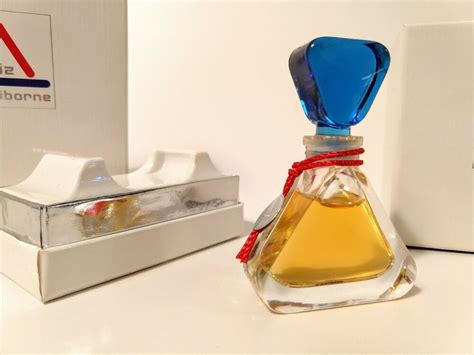 Vintage Liz Claiborne Perfume Parfum Splash 25 Oz Triangle Blue