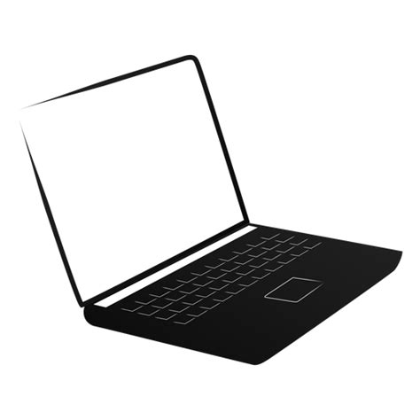 Netbook Notebook Laptop Screen Silhouette Transparent Png And Svg