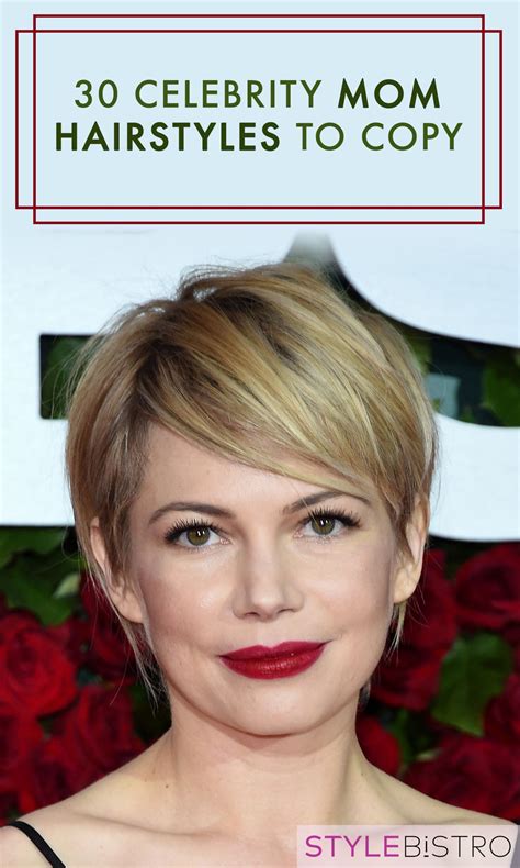 The Most Stylish Celebrity Mom Hairstyles Mom Haircuts Celebrity