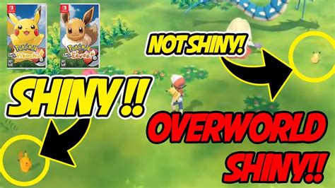 New Shiny Footage Shiny Pokemon Overworld Confirmed Lets Go Pikachu