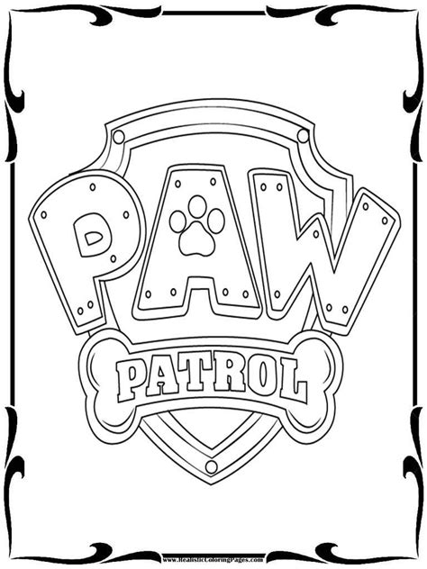 Paw Patrol Printable Coloring Pages Coloring Home