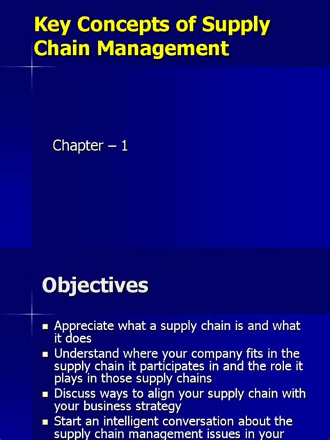 Key Concepts Of Supply Chain Management Supply Chain Supply Chain