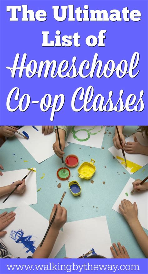 The Ultimate List Of Homeschool Co Op Class Ideas Walking By The Way