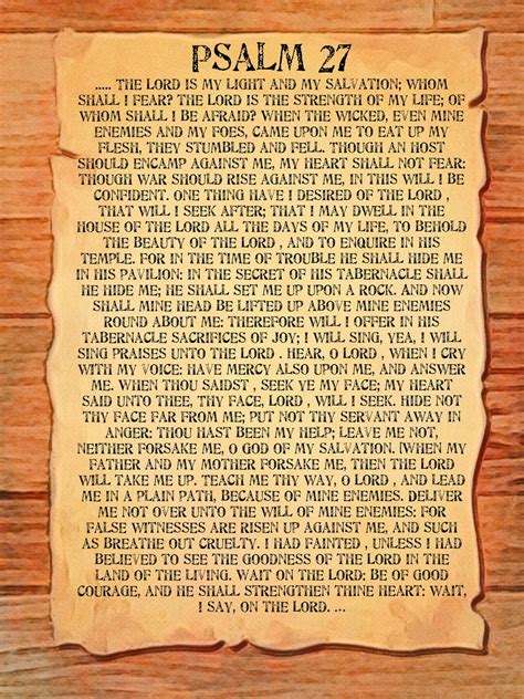 Psalm Poster Digital Bible Verse Print The Lord Is My Light And My Salvation Bible Decals