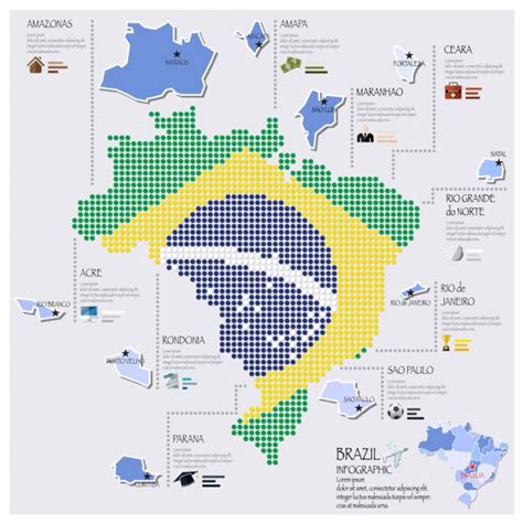 ᐈ Mapa De Brasil Vector De Stock Vectores Mapa Do Brasil 3d