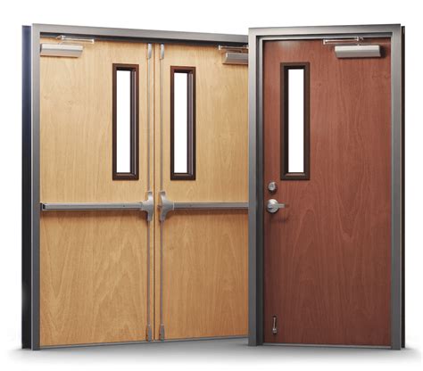 Commercial Steel Hollow Metal Fire Rated Wood Glass Storefront Doors