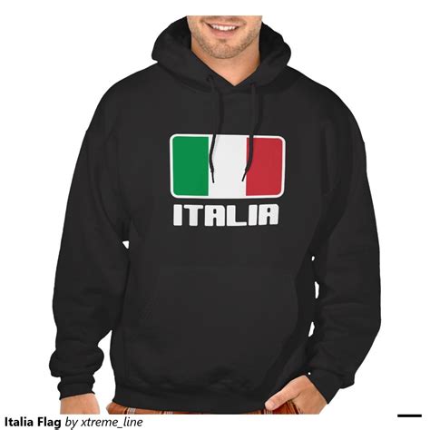 italia flag hooded pullover italian clothing italy zazzle sweatshirt designs hoodies