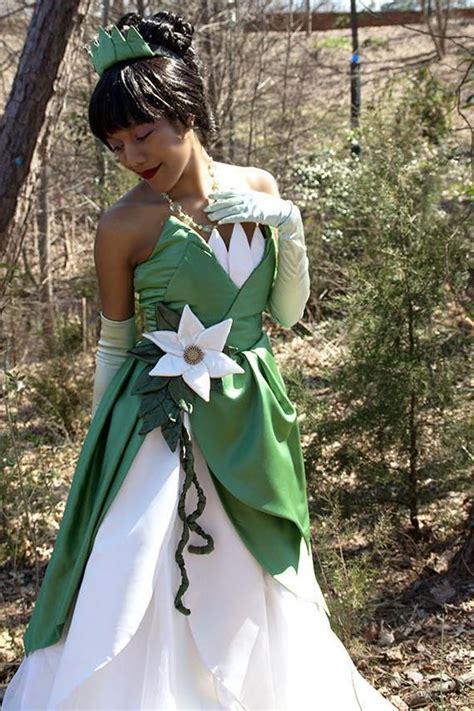 I didn't have a pattern for this dress and made the whole thing from scratch (my mother helped with the painstaking flower and headpiece). Inspiration & Accessories: DIY Princess Tiana from Disney's Princess and the Frog Costume ...