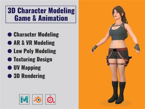 3d character modeling for your games and animation upwork