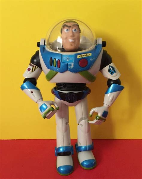 2001 Disney Pixar Toy Story Talking Buzz Lightyear Blue Rare Pixar