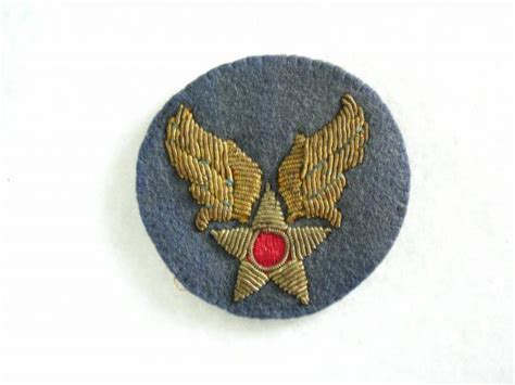Bob Sims Militaria Wwii Us Army Air Corps Bullion Patch