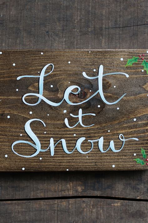 Let It Snow Sign With Snowman The Weed Patch