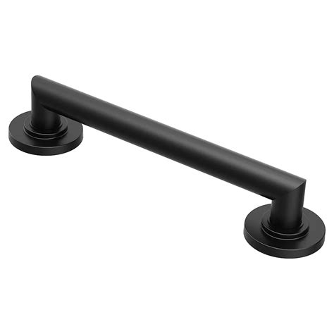 Moen Arris 12 Inch X 125 Inch Grab Bar In Matte Black Ada Compliant