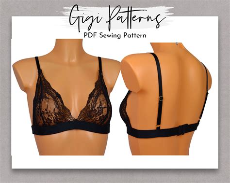 Free Sewing Patterns Bralette Sewing Patterns Lingerie Etsy