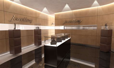 Modern Jewelry Store Interior Design Pyronix