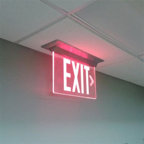 Led Exit Sign Board For Industrial Shape Rectangle Id 7143987691