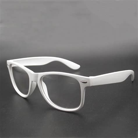 Vazrobe White Eyeglasses Frames Male Women Rectangle Narrow Nerd Glasses Men Female Spectacles