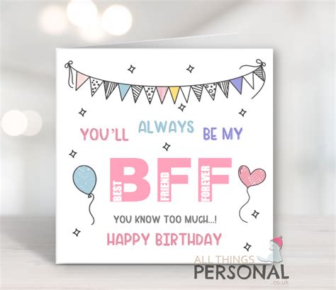 Bff Birthday Card Artofit