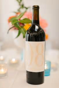 Wine Bottle Table Numbers Elizabeth Anne Designs The Wedding Blog