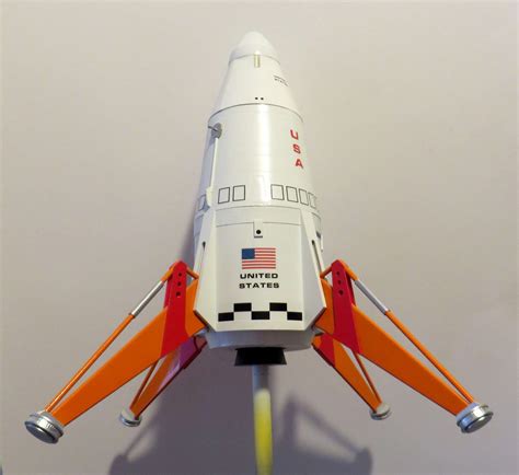 Model Rocket Building Mars Lander Embossing