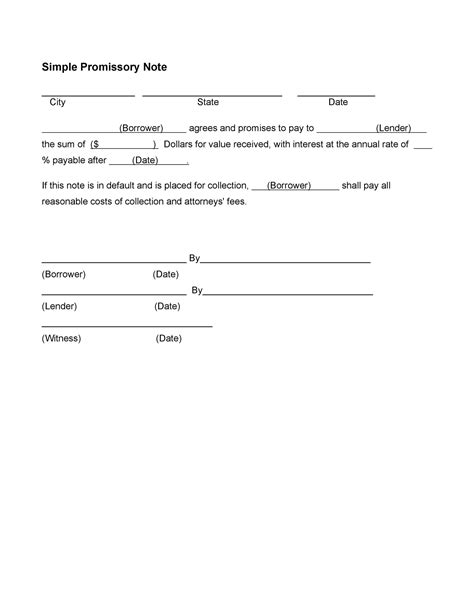 45 FREE Promissory Note Templates Forms Word PDF ᐅ TemplateLab