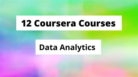 Best Data Analytics Courses In Coursera Bestseller