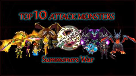 Summoners War Top 10 Attack Monsters Youtube