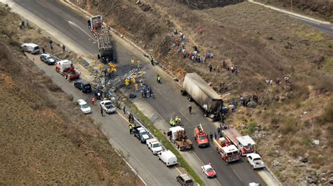 Bus With Mexican Catholic Pilgrims Collides With Tractor Trailer