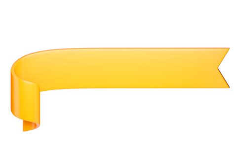 3d Label Ribbon Glossy Orange Blank Plastic Banner For Advertisment