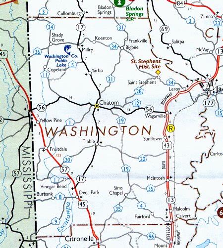 Washington County Map Alabama Alabama Hotels Motels