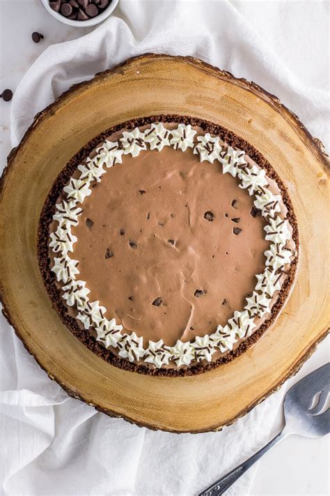 This chocolate delight will definitely. Double Chocolate Chip Ice Cream Pie - No Sugar Added