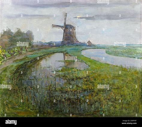 Piet Mondrian Piet Mondriaan Landscape Painting Oostzijdse Mill
