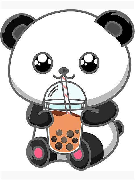 Boba Tea Bubble Tea Kawaii Japanese Lover Panda Anime Otaku Art
