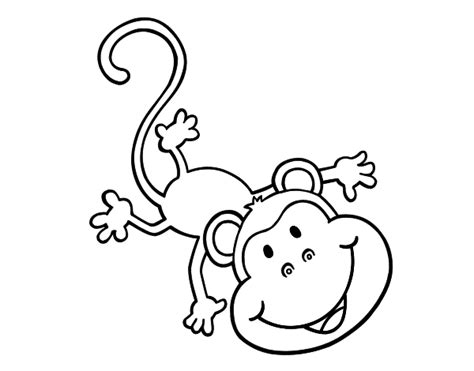 Dibujos De Monos Para Colorear Descargar E Imprimir Colorear Imágenes