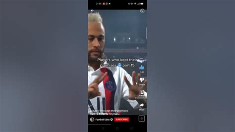 Neymar Keeping His Promise Youtube