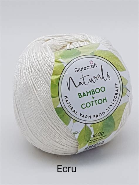 Stylecraft Naturals Bamboocotton Ecru 7128 Truro Wool