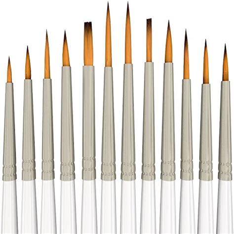 Detail Paint Brush Set 12 Miniature Brushes For Fine Detailing And Art