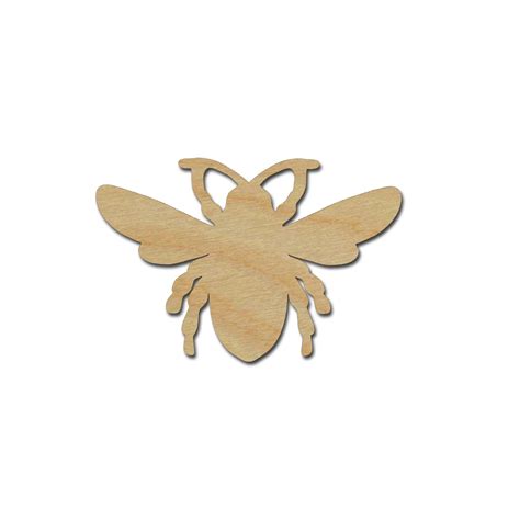 Bee Shape Unfinished Wood Cutouts Variety Of Sizes Artistic Craft Supply