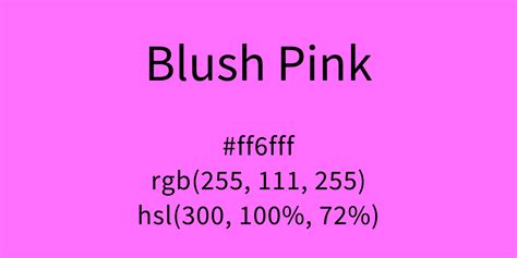 Blush Pink Color Code Is Ff6fff