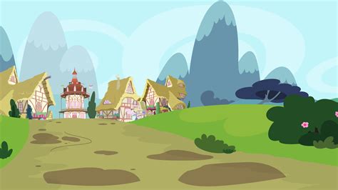 Background Ponyville Path By Estories On Deviantart