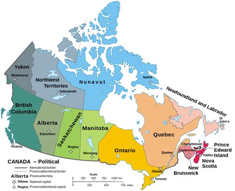 Free Printable Map Of Canada Provinces And Territories Wells