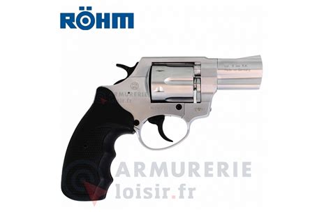 Revolver à Blanc RÖhm Rg89 Chrome 9 Mm 380rk Armurerie Loisir